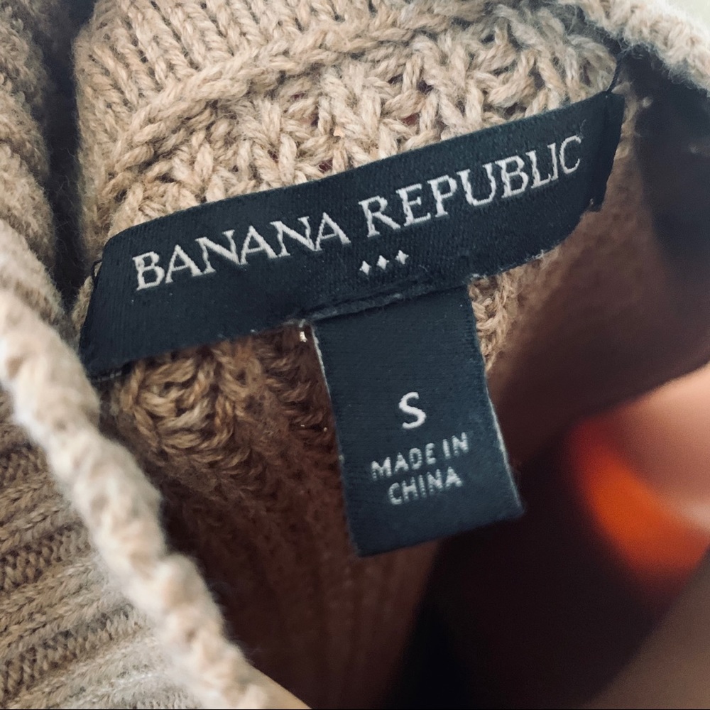 Banana Republic COZY COTTON cable knit dress! EUC! - Picture 6 of 7